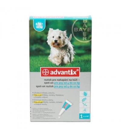 ADVANTIX spot on for dogs 4-10kg ampoule 1x 1ml a.u.v.